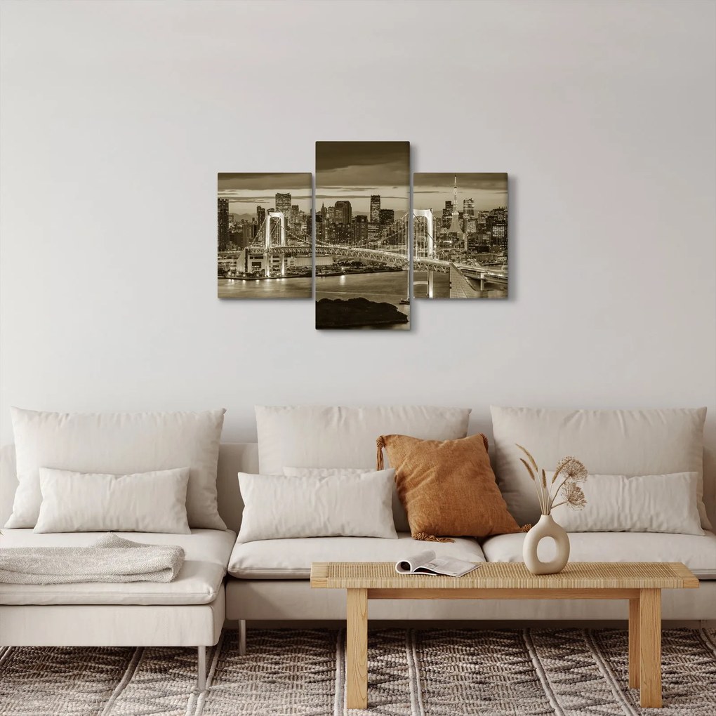 Obraz - Zlaté veľkomesto (90x60 cm)