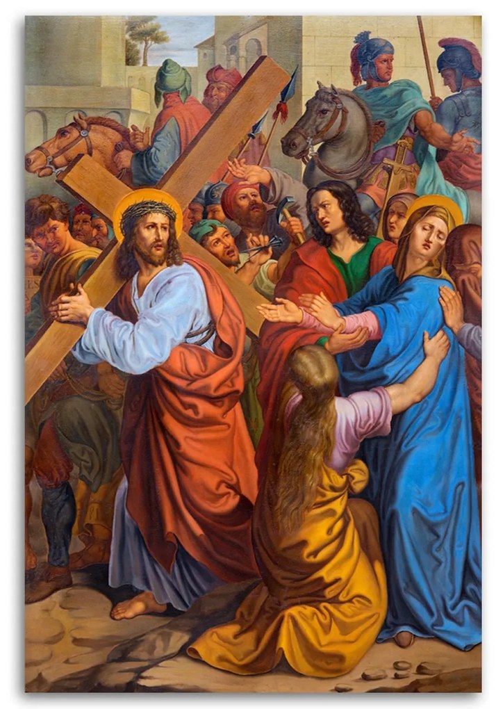 Obraz na plátně RELIGIÓZNÍ Ježíšova křížová cesta - 60x90 cm