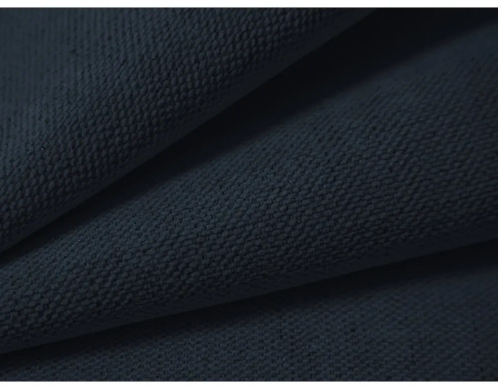 Tmavomodrá čalúnená dvojlôžková posteľ s úložným priestorom s roštom 160x200 cm Campi – Cosmopolitan Design