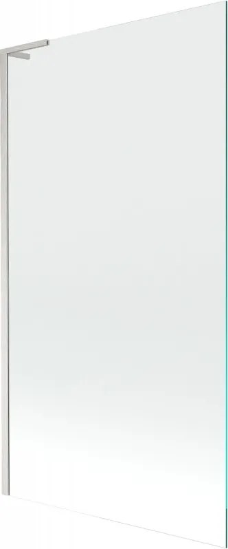 Mexen Next L, 1-krídlová vaňová zástena 100 x 150 cm, transparent, 6mm číre sklo, profil brúsená oceľ, 895-100-000-03-00-97