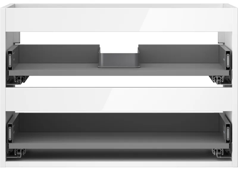 Mexen Box-A, závesná skrinka 70 cm, 2 zásuvky, biela lesklá, 91AX0-0700-470-2-00