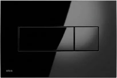 Ovládacie tlačidlo Alca plast čierna lesklá M378