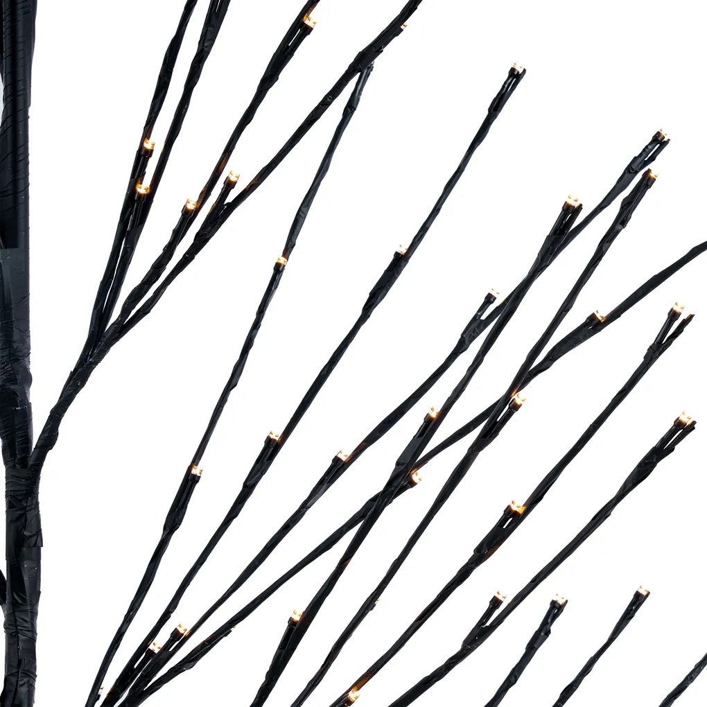 Vianočný stromček čierny 200 cm vrátane LED IP44 - Vixen