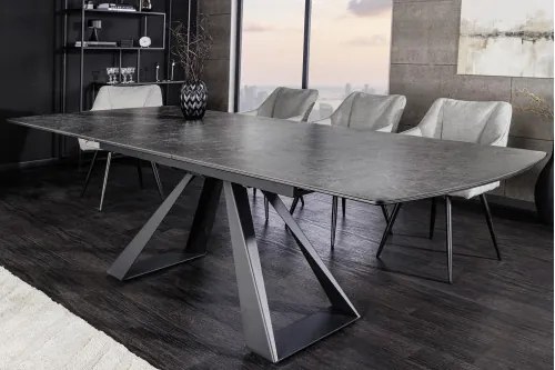 Rozkladací jedálenský stôl 40648 180/230 x 90cm Anthracite Ceramik - Komfort-nábytok