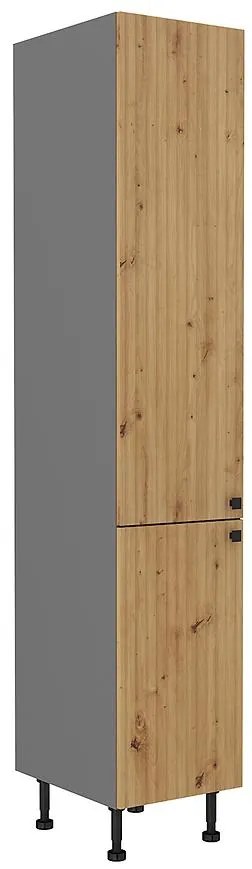 Kuchynská skrinka AVA dub artisan/antracitová 40dk-215 2f