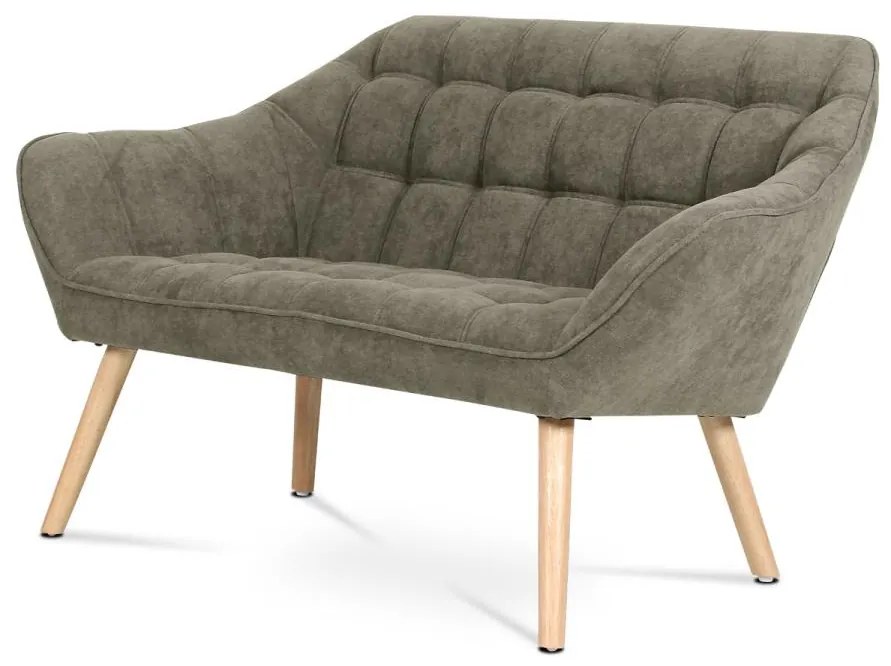 Dvojmiestna sedačka AK-322 LAN2, poťah lanýžová látka