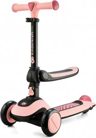 KINDERKRAFT Odrážadlo a kolobežka 2v1 HALLEY ružová