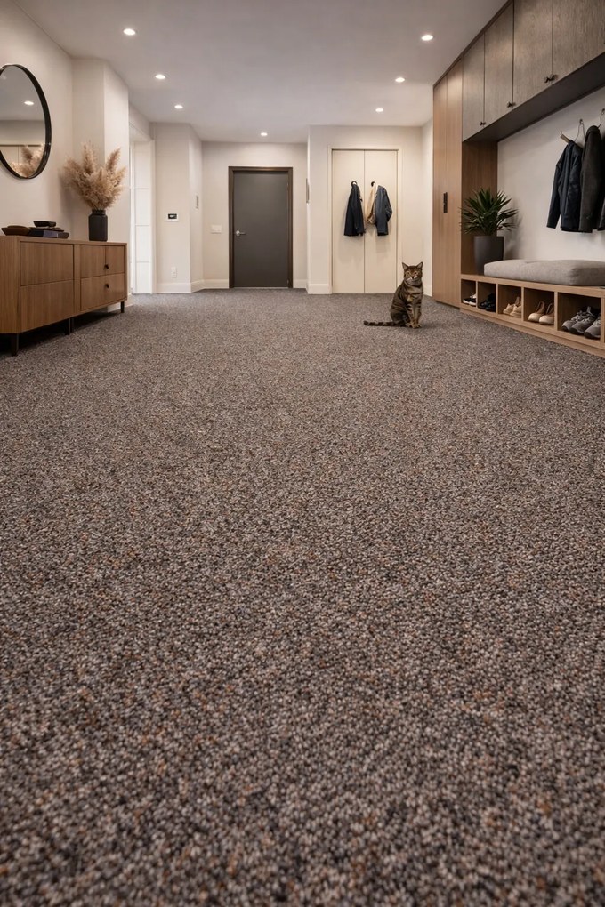 Beaulieu International Group, Koberec metráž New Orleans 760 s podkladom Resine, na mieru, šíře 4m, hnedá, resine, chodba / predsieň