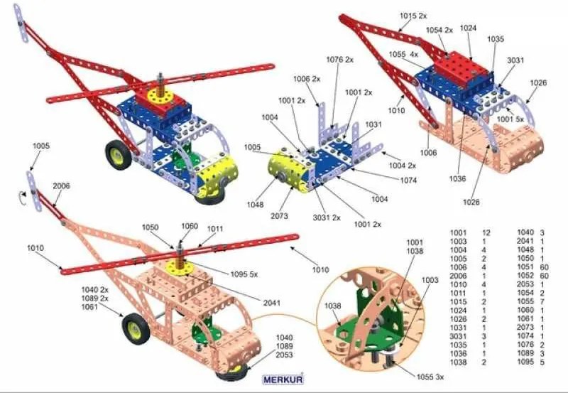Merkur - Veľký set 3 - 307 ks