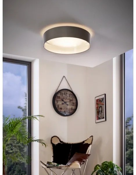 Eglo 31623 - LED stropné svietidlo MASERLO LED/16W/230V pr. 40,5 cm sivá/strieborná