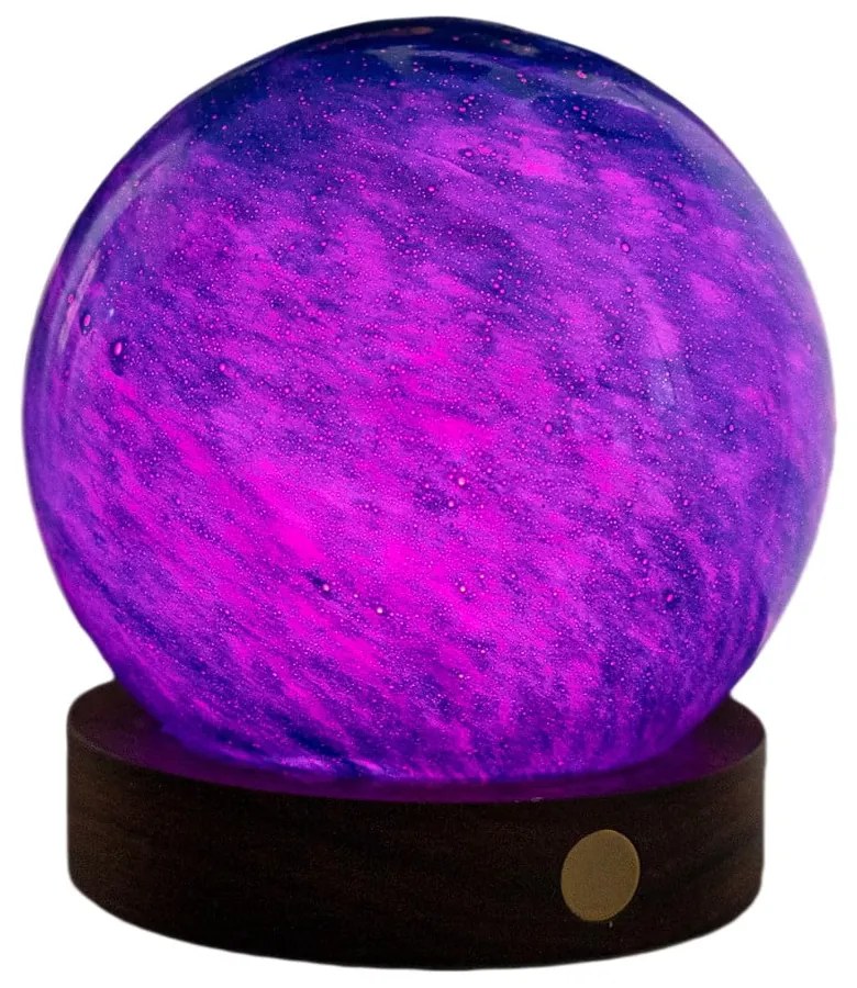 Tmavo prírodná svetelná dekorácia na USB ø 8 cm Galaxy Breeze – Gingko