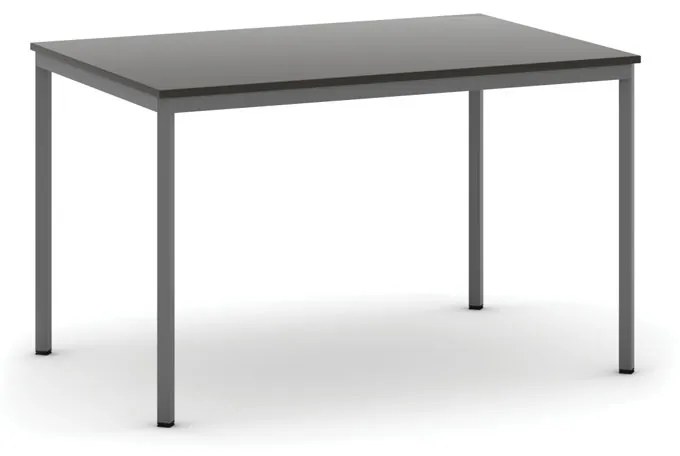 Jedálenský stôl, 1200 x 800 mm, tmavo sivá podnož, wenge