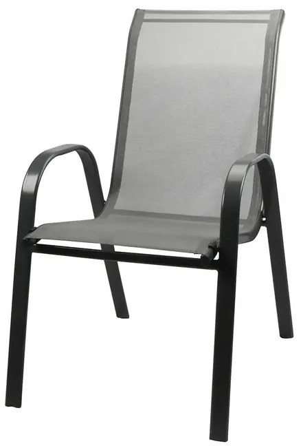 Stolička záhradná 67 x 55 x 91 cm, čierna