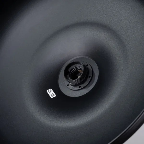 Sollux SL.1330 - Luster na lanku GINA 1xE27/15W/230V pr. 38 cm čierna