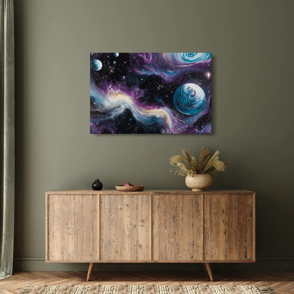 Obraz - Maľovaný vesmír (90x60 cm)