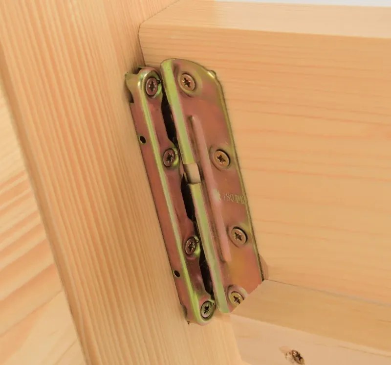 Drevená vyvýšená manželská posteľ KUBA - smrek, 200x180