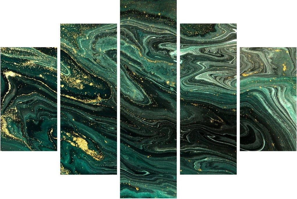Obraz - Zelený mramor (150x105 cm)