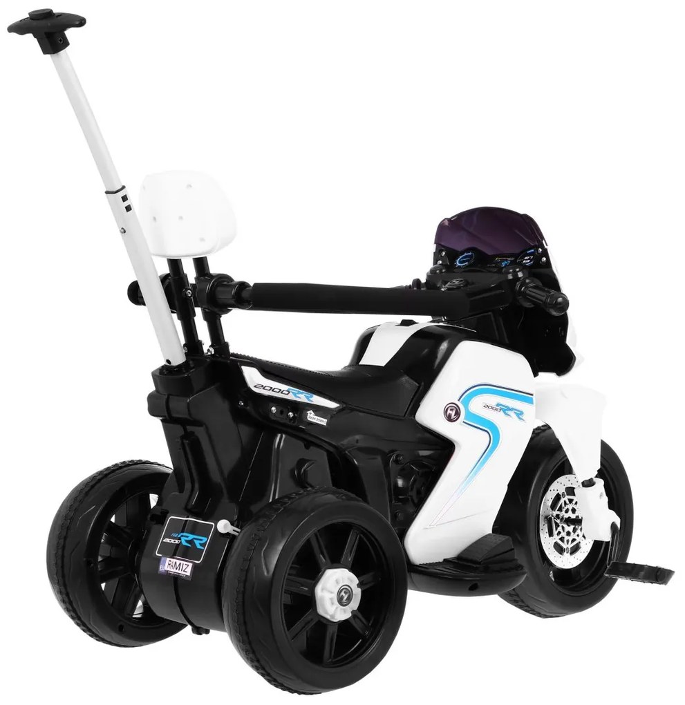 RAMIZ ELEKTRICKÁ MOTORKA BIKE - BIELA - 1x20W - 6V/4.5Ah - 2022