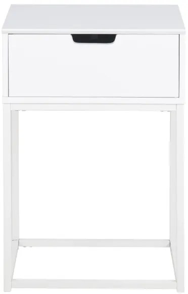 Nočný stolík CARLY biela