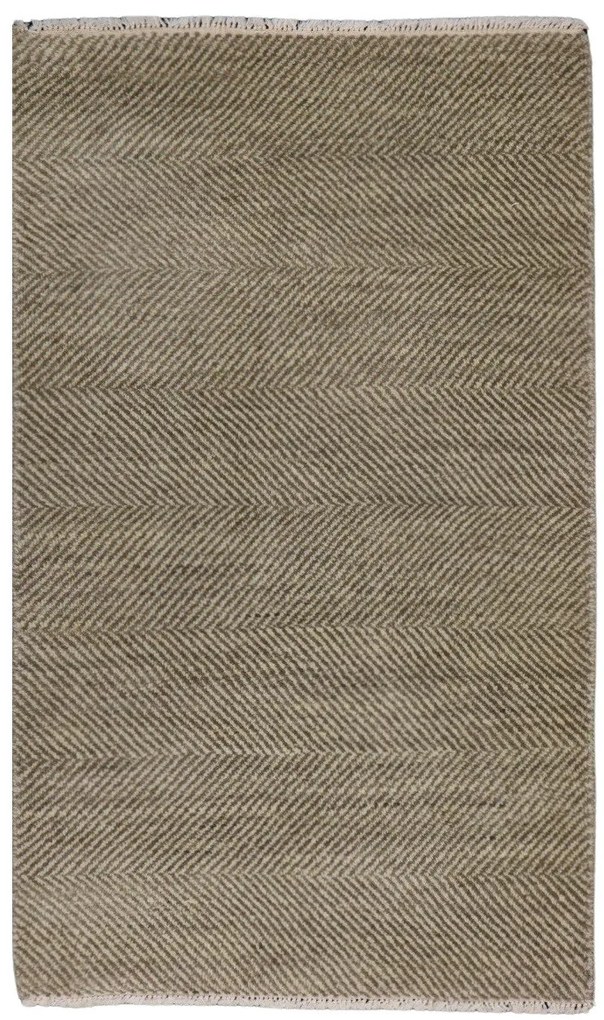 Ručne viazaný indický koberec Sirsa 1311 brown, 60x90, béžová, obývacia izba, Mujkoberec Original