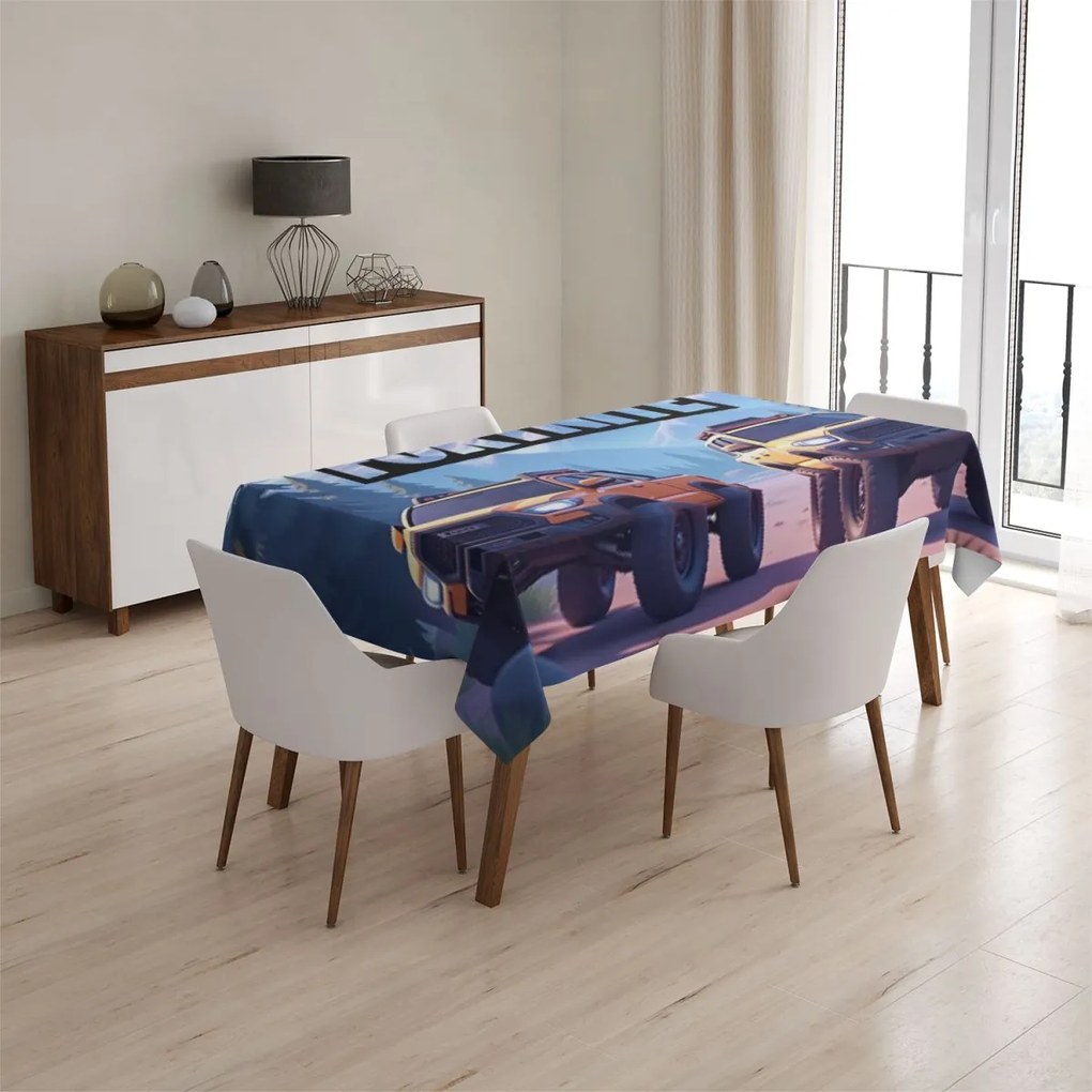 Sablio Obrus FORTNITE Off-road autá - 130x130 cm