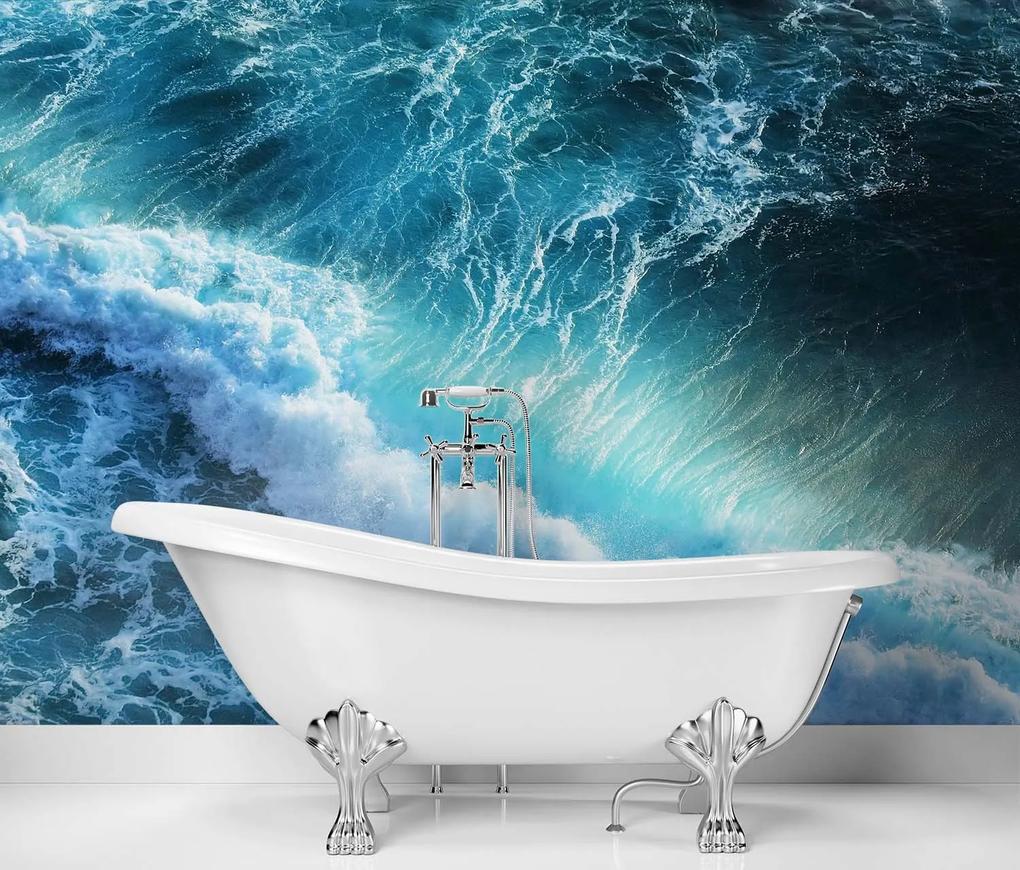 Gario Fototapeta Modré vlny Materiál: Vliesová, Rozmery: 200 x 140 cm