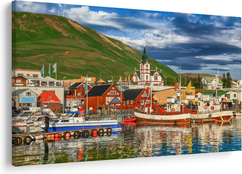 Obraz - Húsavík (90x60 cm)