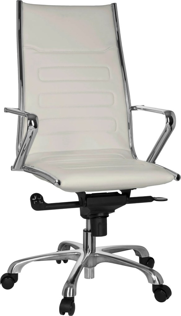 XXXLutz OTOČNÁ STOLIČKA, vzhľad kože, krémová MID.YOU - Online Only kancelárie - 001918018503