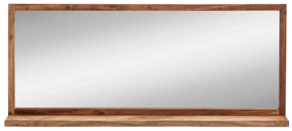 furniture-nabytek.cz - Masivní koupelnové zrcadlo Sydney Bright II z akácie, lakované, hnědé – 138×60 cm