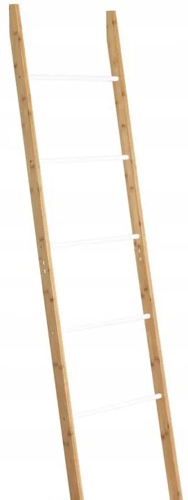 Rea - Tutumi, Vysoký bambusový rebríkový policový systém 186cm, hnedá, HOM-03693