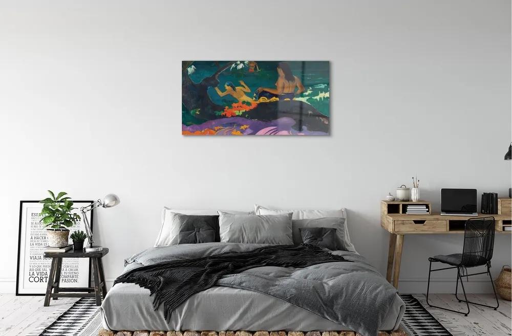 Obraz na skle Art pôsobí na jazere 120x60 cm