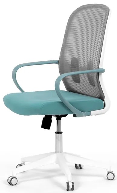 Autronic BONTEC Kancelárska stolička, hojdací mechanizmus, modrá látka, KA-S425 BLUE Farba: Červená