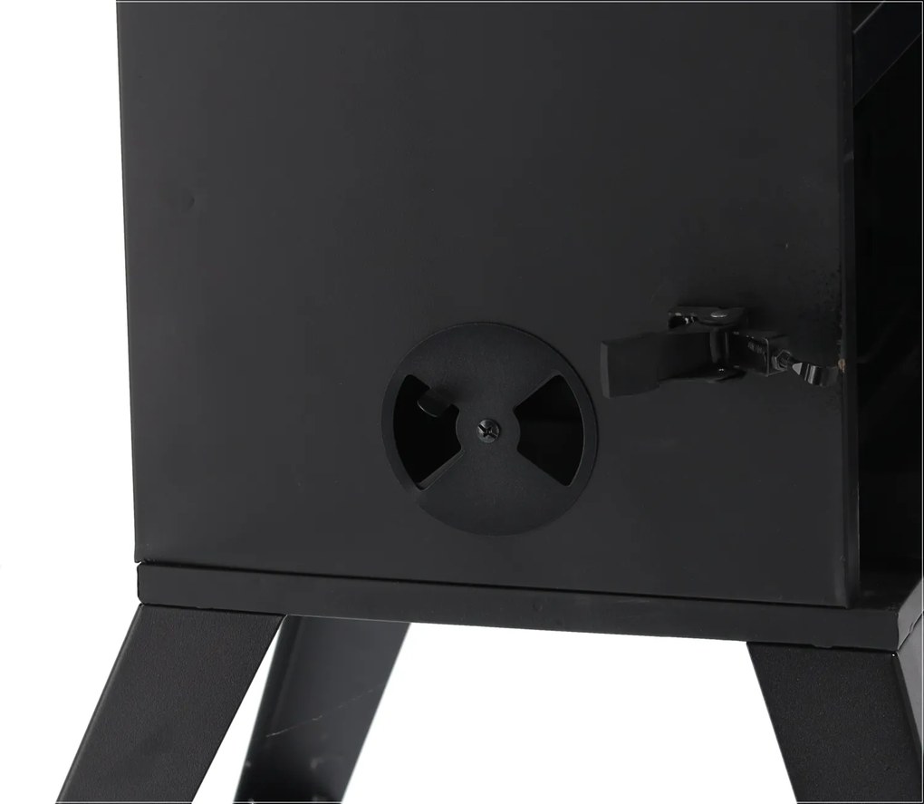 CH Záhradná kovová udiareň s presklenými dvierkami