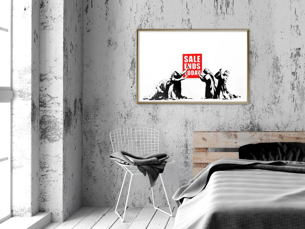 Artgeist Plagát - Sale [Poster] Veľkosť: 45x30, Verzia: Čierny rám s passe-partout