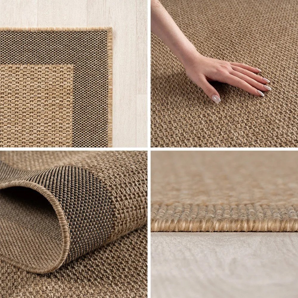Hnedý vnútorný a vonkajší koberec 160x230 cm Timber 1402 – Ayyildiz Carpets