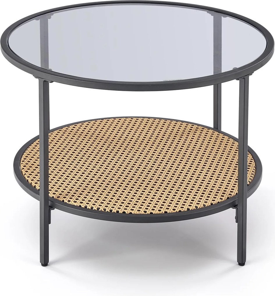Konferenčný stolík Dakota 60 cm hnedý/číry