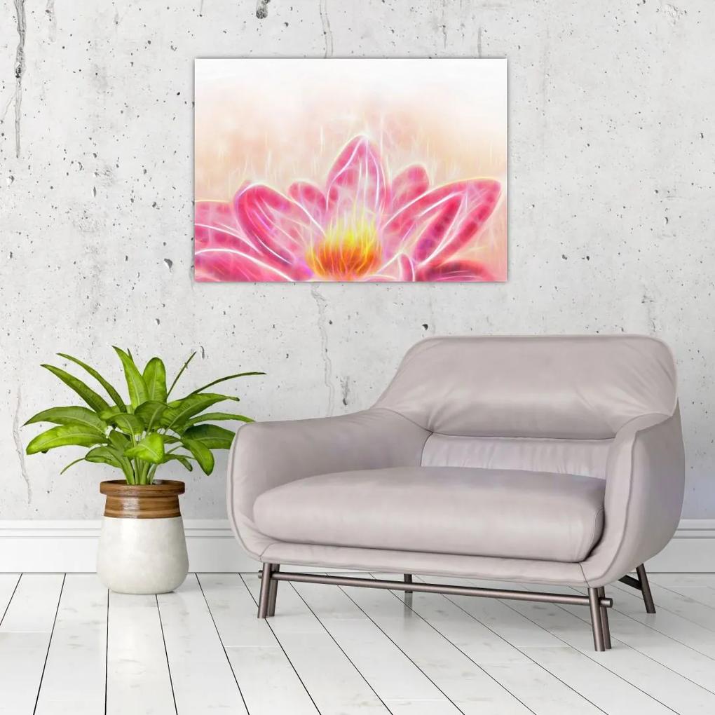 Obraz lotusového kvetu (70x50 cm)