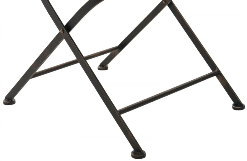 Kovová stolička skladacia Indra (SET 2 ks) - Bronzová