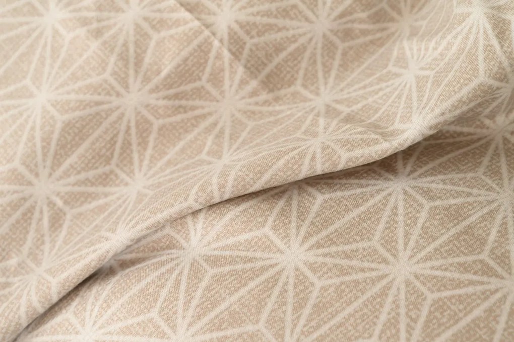 Obojstranné obliečky DUO SENSE SANDORA krémové + obliečka na vankúšik 40x50 cm ZDARMA Rozmer obliečky: 70 x 90 cm | 140 x 200 cm