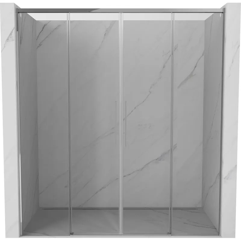 Mexen Rox, posuvné sprchové dvere 190 cm, číre sklo, chrómový profil, 8C2-190-002-01-00