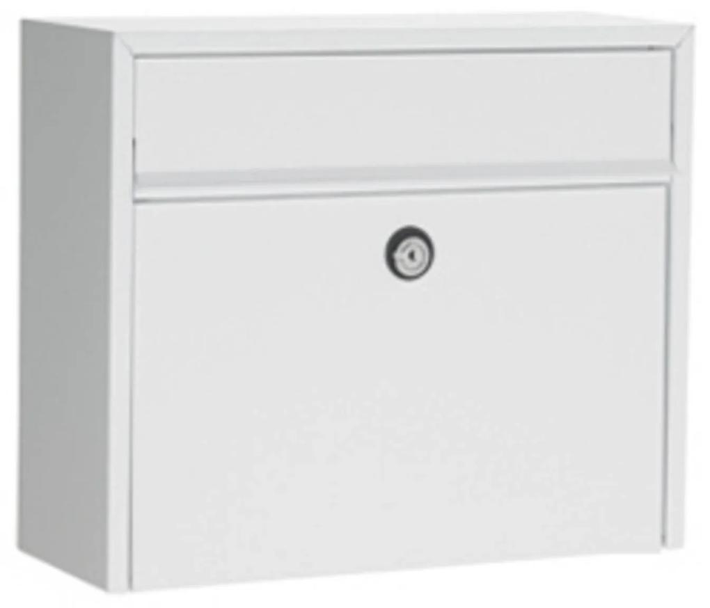 Jednoduchá poštová schránka LT150, biela, Euro