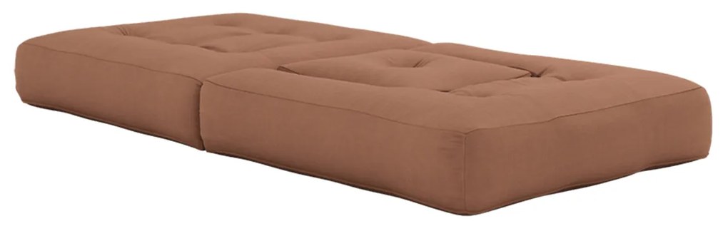 Variabilné kreslo Cube Clay Brown 190 × 90 × 25 cm