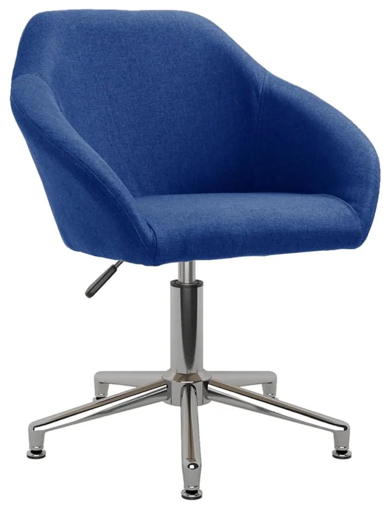 Otočná kancelárska stolička modrá látková 330514