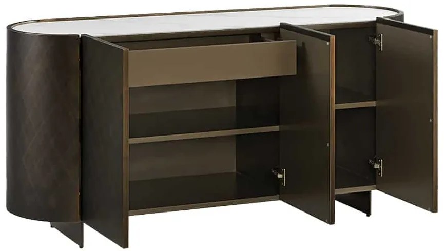Dizajnová komoda Wilhelmina 150 cm bronzová