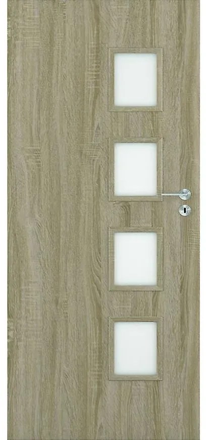 Dvere vnútorné Dallas 4*4 90L dub bielený