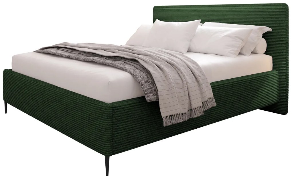 Čalúnená posteľ Alecias Corduroy, Dostupné poťahy: Poso 110, Rozmer postele: 160x200