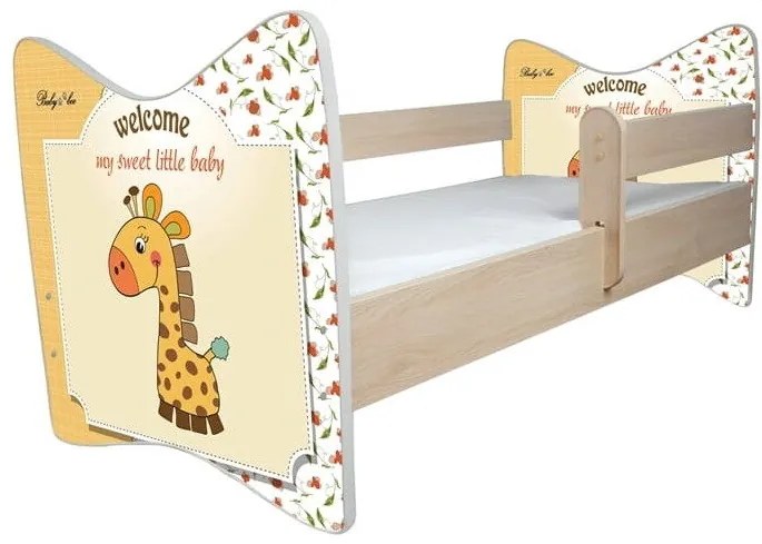 Raj posteli Detská posteľ " Sladká Žirafa " DLX biela