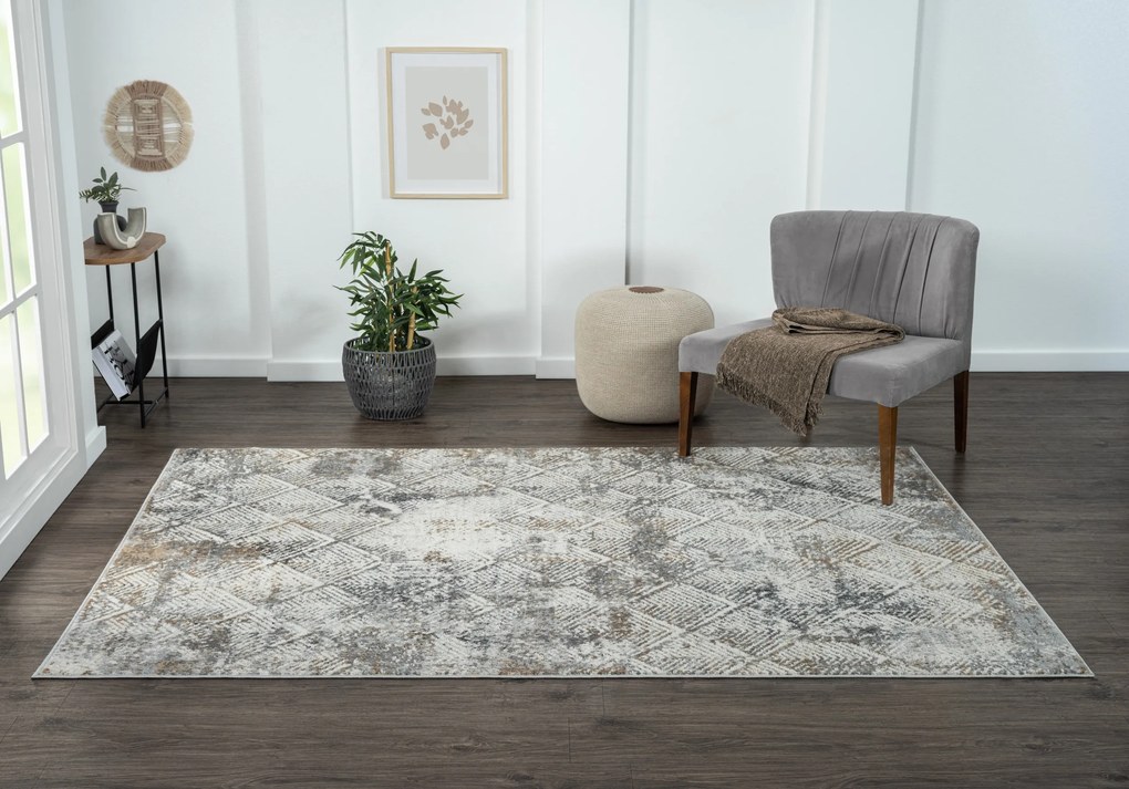 Kusový koberec My Heart creme, 80x150, šedá, chodba / predsieň, My Flair