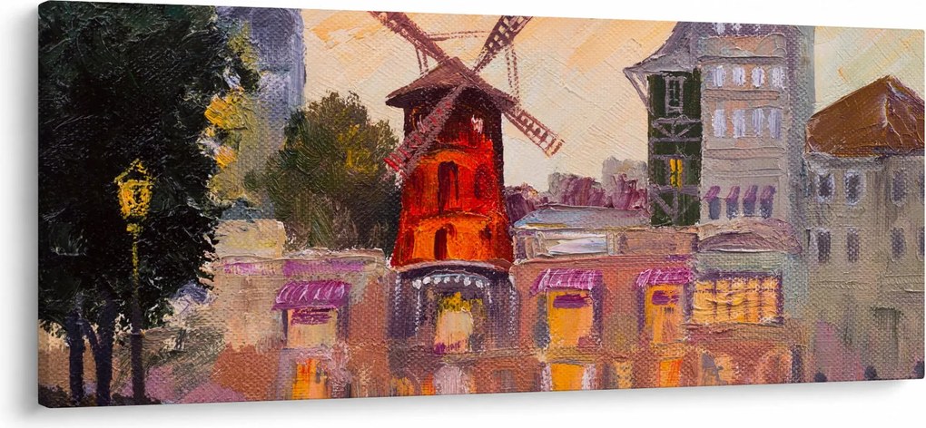 Obraz - Moulin rouge, Paríž, Francúzsko (120x50 cm)