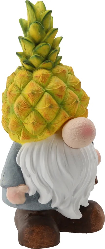 ZÁHRADNÁ FIGÚRKA – ANANÁSOVÝ TRPASLÍK S LED OSVETLENÍM 21 x 18 x 40 CM *0333